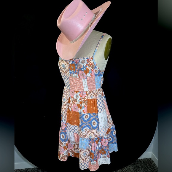 Altar’d State Patchwork Dress - Picture 1 of 3